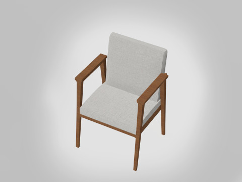 Draper Chair -Sofa 3D Model