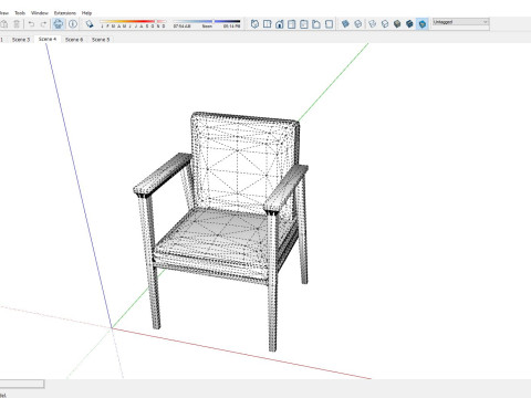 Draper Chair -Sofa 3D Model