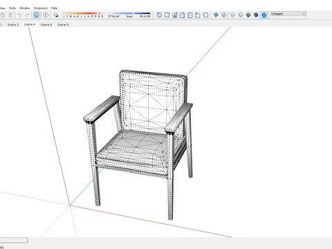 Draper Chair -Sofa 3D Model