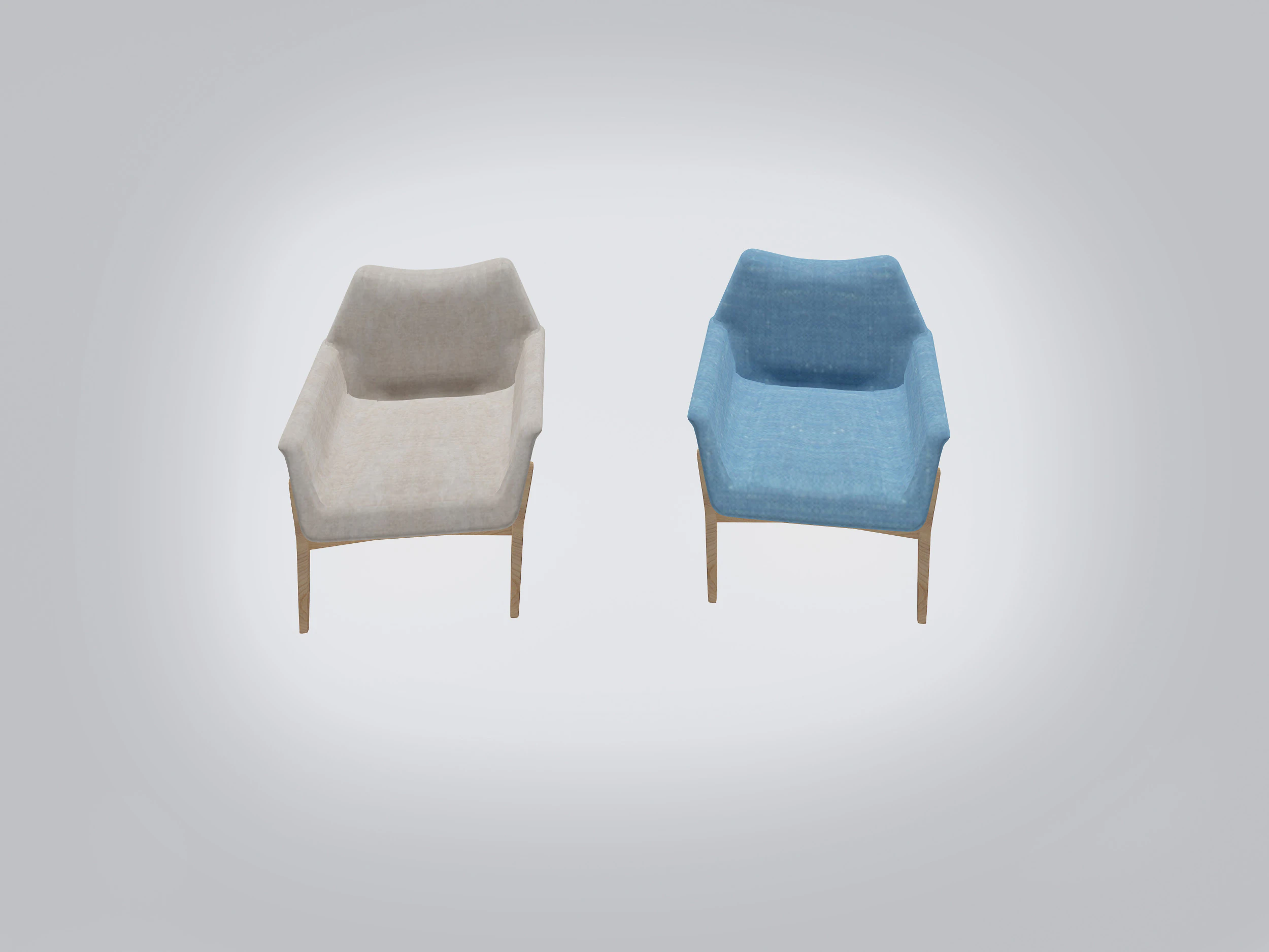 Hepburn Chair -Sofa 3D Model .c4d .max .obj .3ds .fbx .stl .blend 