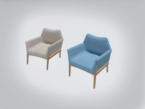 Hepburn Chair -Sofa 3D 模型