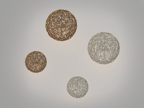 Luminous Vine Light Balls 3D Model