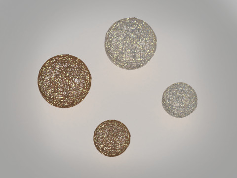 Luminous Vine Light Balls 3D Model