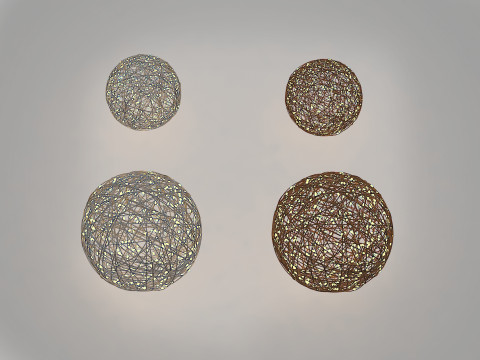 Luminous Vine Light Balls 3D Model