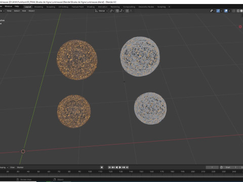 Luminous Vine Light Balls 3D Model