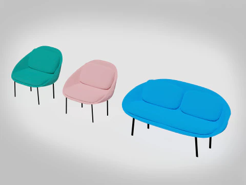 Melbourne Sofa 3D Model