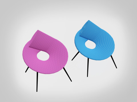 Monroe Chair 3D Model