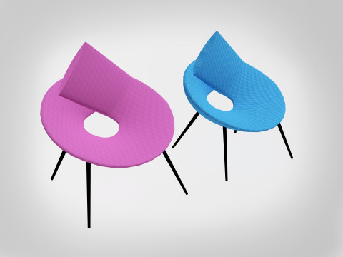 Monroe Chair 3D Model