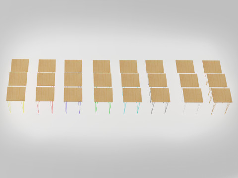 Oslo 36in Square Tables Modelo 3D