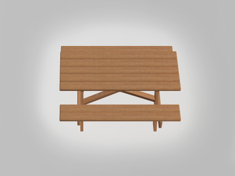 Outdoor Picnic Table Modelo 3D