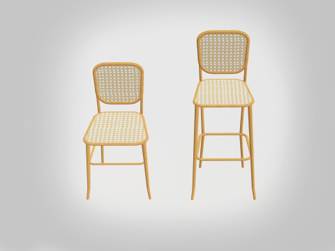 Provence Chair-Stool 3D Model