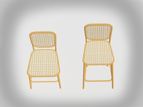 Provence Chair-Stool 3D Model