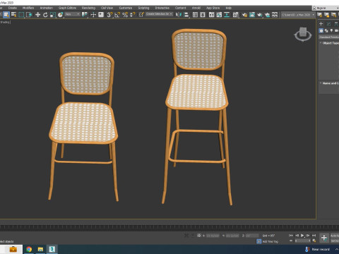 Provence Chair-Stool 3D Model