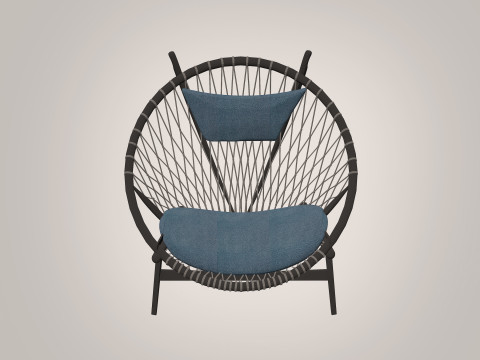 Tulum Outdoor Lounge Chair 3D Model