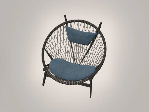 Tulum Outdoor Lounge Chair 3D Model
