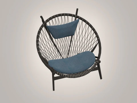 Tulum Outdoor Lounge Chair 3D Model