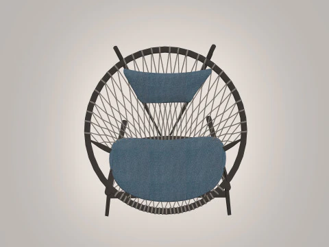 Tulum Outdoor Lounge Chair 3D Model