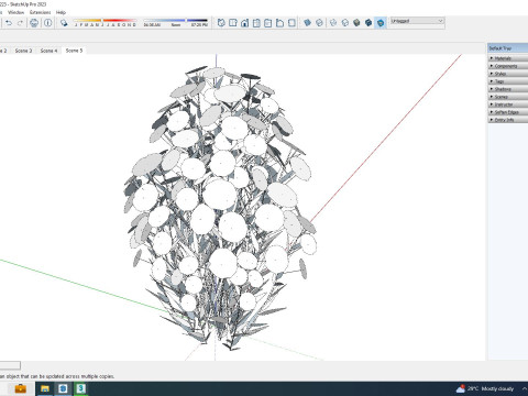 Aster novi-belgii - Dawrf Aster - blue 3Dモデル