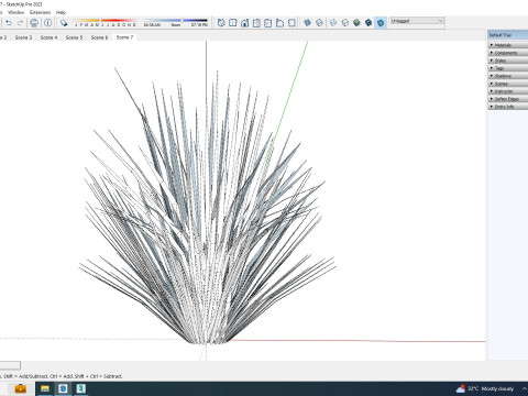 Carex elata - Bowles Golden Sedge 3D 模型