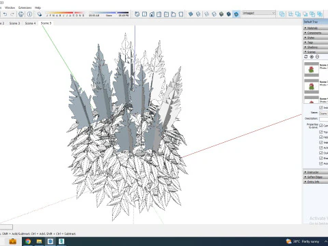 Astilbe-red 3D Model