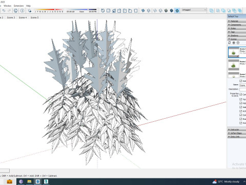 Astilbe-white Model 3D