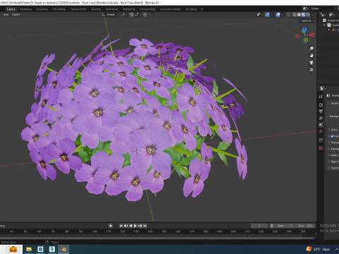 Aubrieta - Rock Cress 3D Model