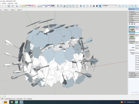 Campanula carpatica Carpathian Bellflower white 3D 模型