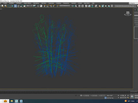 Campanula persicifolia Peach-leaved bellflower Blue 3D Model