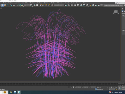 Chasmanthium latifolium Northern Sea Oats Modelo 3D
