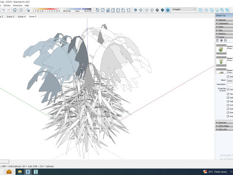 Chasmanthium latifolium Northern Sea Oats Modelo 3D