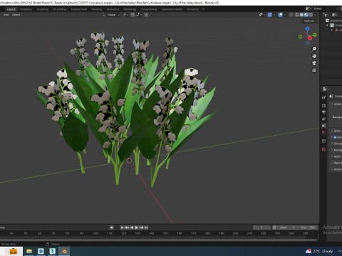 Convallaria majalis - Lily of the Valley 3D Model