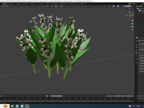 Convallaria majalis - Lily of the Valley 3D Model