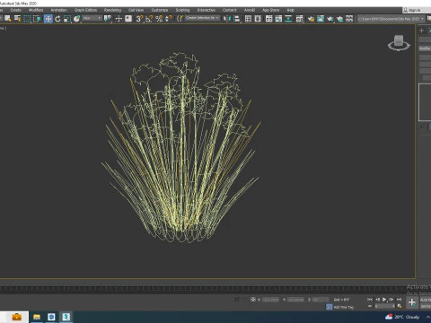 Crocosmia - Montbretia -Orange 3D Model