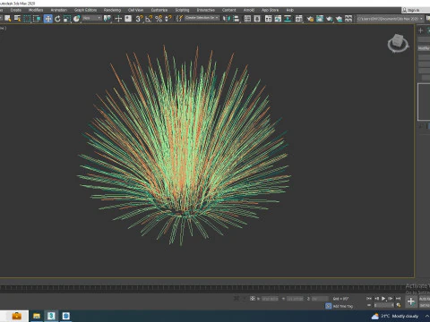 Deschampsia flex -without Wavy 3D Model