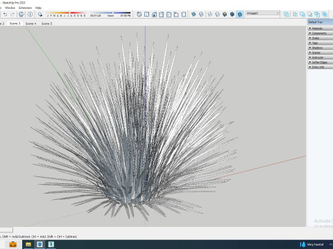Deschampsia flex -without Wavy 3D 모델