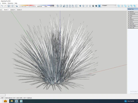 Deschampsia flex -without Wavy 3D Model