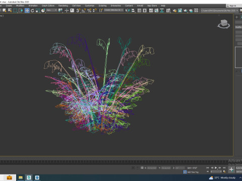 Dicentra spectabilis - Gold Bleeding Heart 3D Model
