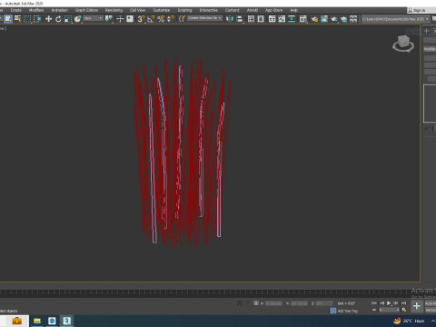 Equisetum hyemale - Horsetail Reed 3D Model