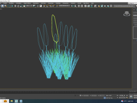 Eremurus - Foxtail Lily Yellow Modelo 3D