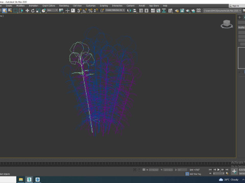 Eupatorium purpureum - Joe Pye Weed 3D Модель