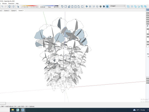 Eupatorium purpureum - Joe Pye Weed 3D Модель