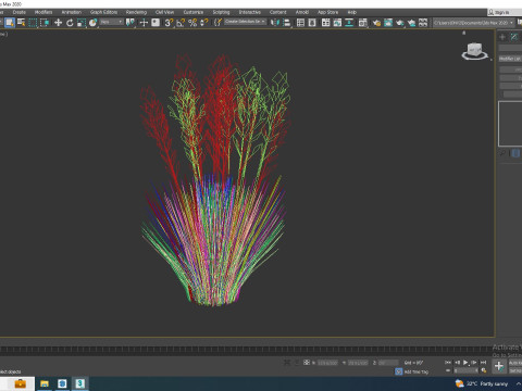 Festuca - Blue fescue 3D-Modell