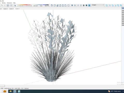 Festuca - Blue fescue 3D Model