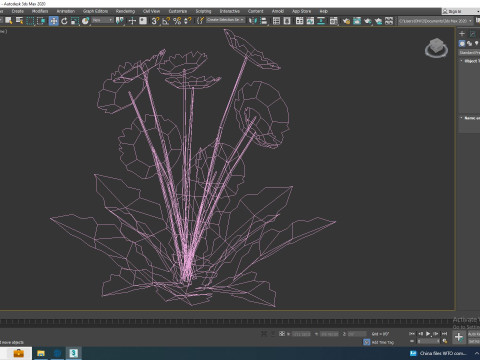 Gerbera - Gerbera Daisy Red Flower 3D Model