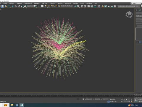 Hakonechloa - forest grass 3D Model