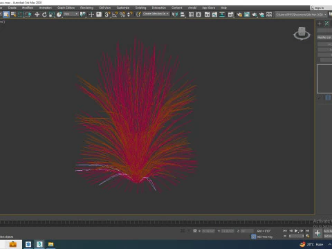 Helictotrichon sempervirens - blue oat grass 3D Model