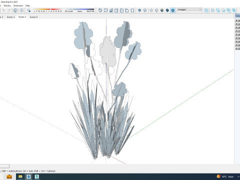 Iris germanica - Blue Bearded Iris 3D मॉडल
