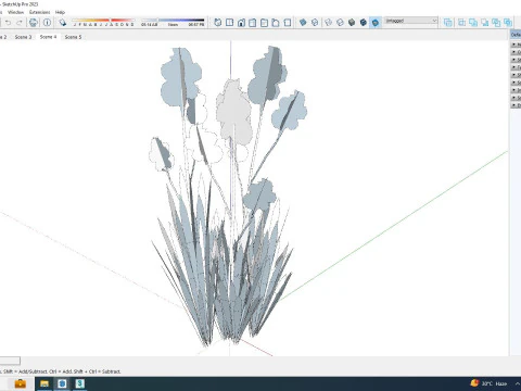 Iris germanica - Blue Bearded Iris 3D Model