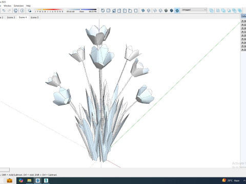 Tulipa - tulips Pink 3D Model