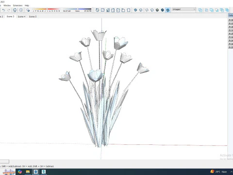 Tulipa - tulips Red 3D Model